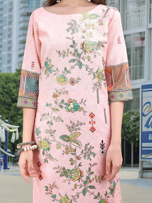 Charmie Charmie01a - Premium Printed Ready To Wear Salwar Suit (Pink)