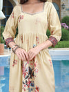 Charmie Charmie04a - Premium Printed Ready To Wear Salwar Suit (Off White)