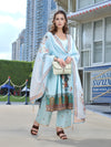 Charmie Charmie04d - Premium Printed Ready To Wear Salwar Suit (Sky Blue)