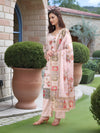 Charmie Charmie03b - Premium Printed Ready To Wear Salwar Suit (Off White)