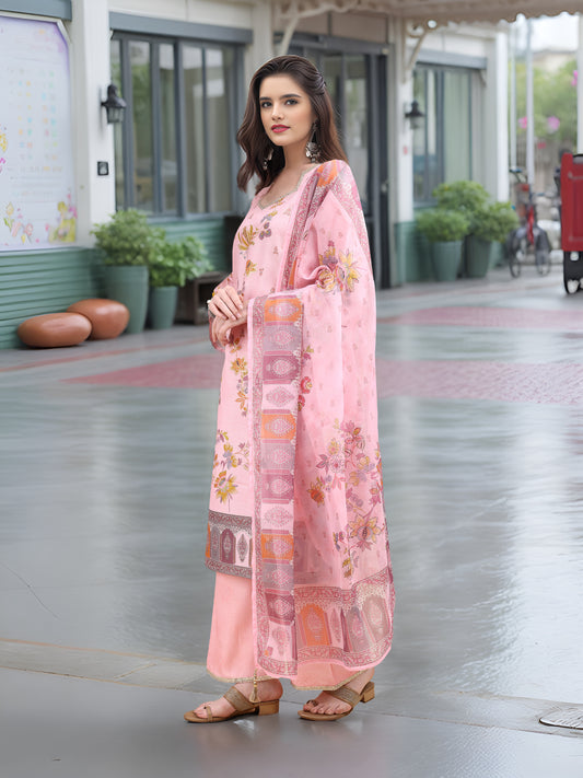 Charmie Charmie03c - Premium Printed Ready To Wear Salwar Suit (Pink)