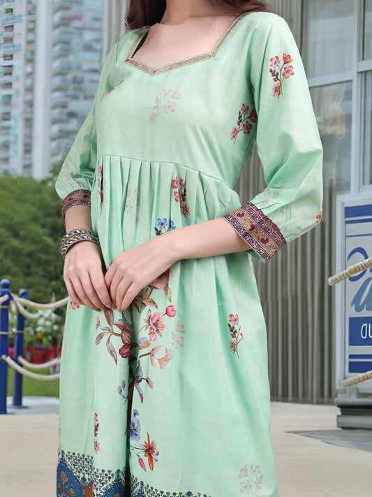 Charmie Charmie04c - Premium Printed Ready To Wear Salwar Suit (Green)
