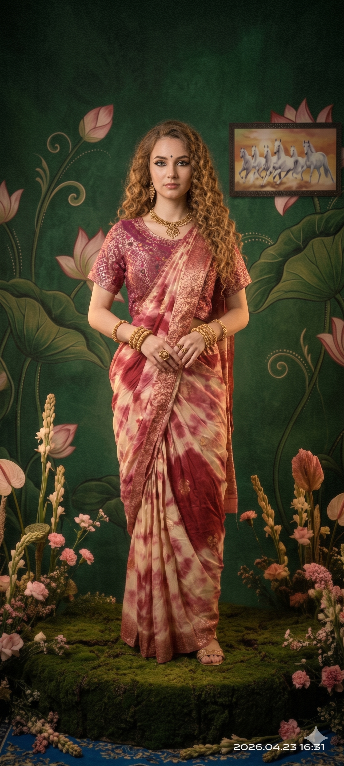 2D HISO 3501 - Ready To Wear Viscose Jacquard Saree Silk Saree And Ready To Wear Blouse With Cup (Wine) - View 2