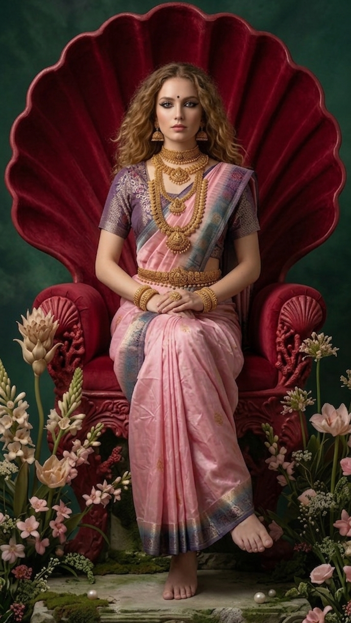 SILKALA 3603 - Ready To Wear Viscose Jacquard Saree Silk Saree And Ready To Wear Blouse With Cup (Pink) - View 4