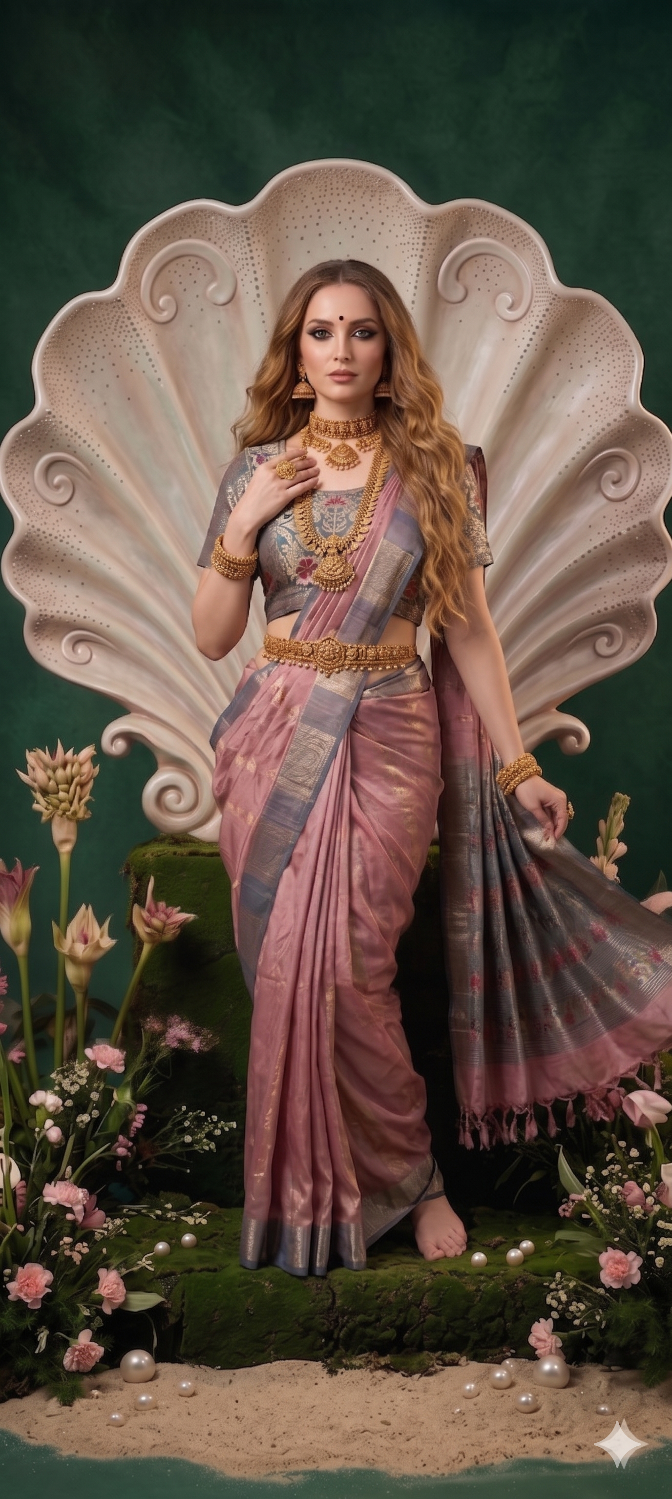 SILKALA 3606 - Ready To Wear Viscose Jacquard Saree Silk Saree And Ready To Wear Blouse With Cup (Pink) - View 2