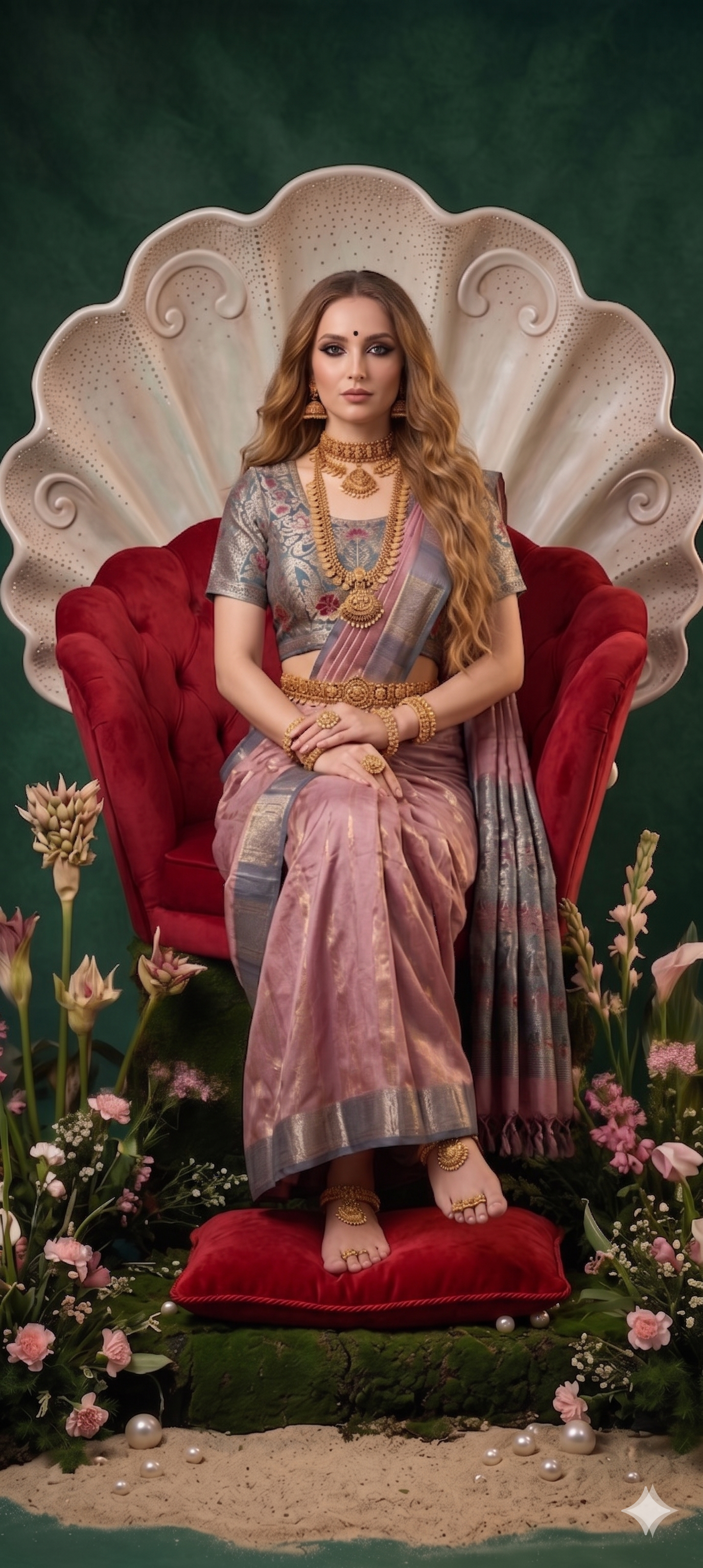 SILKALA 3606 - Ready To Wear Viscose Jacquard Saree Silk Saree And Ready To Wear Blouse With Cup (Pink) - View 4
